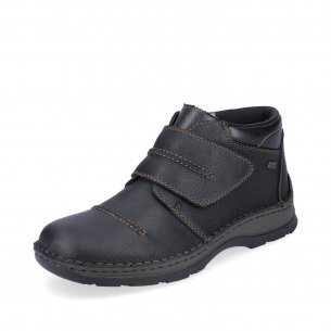 Pánská kožená kotníková obuv Rieker 05367-00 černá
