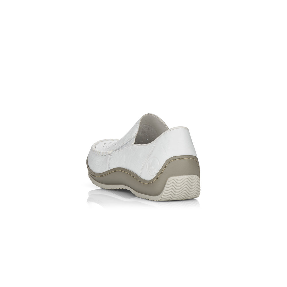 detail Dámské mokasíny Rieker L1765-80 bílá