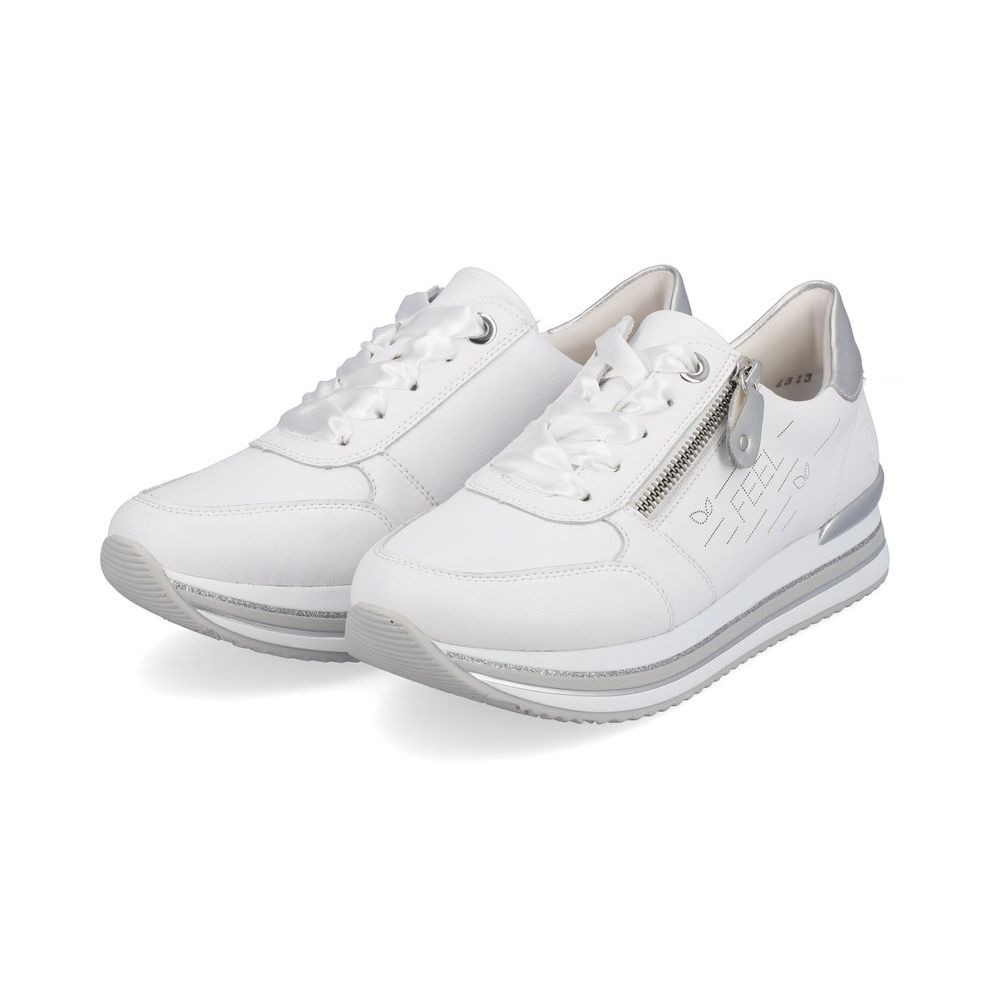 detail Dámské kožené tenisky Remonte D1313-82 bílá