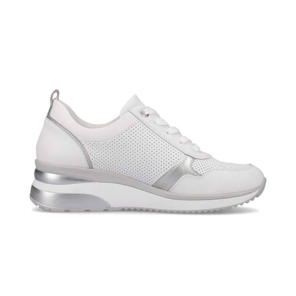 detail Dámské kožené tenisky Remonte D2409-80 bílá