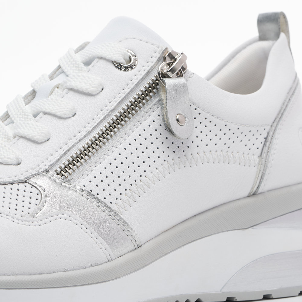 detail Dámské kožené tenisky Remonte D2409-80 bílá