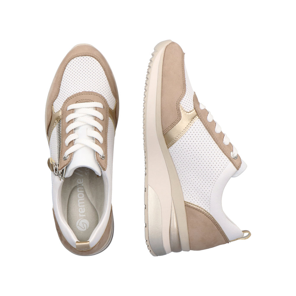 detail Dámské kožené tenisky Remonte D2409-81 bílá