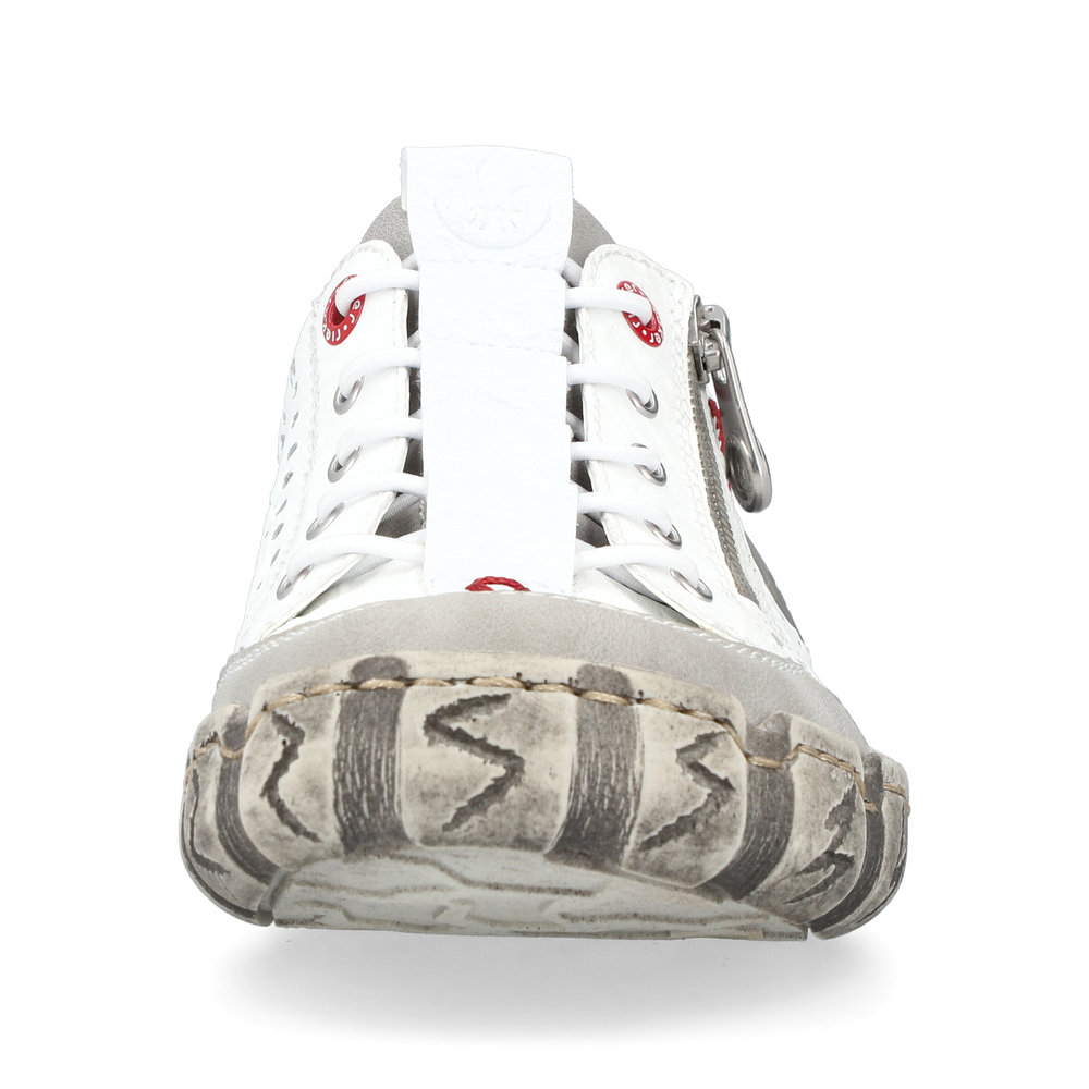 detail Dámské kožené tenisky Rieker L0355-80 bílá