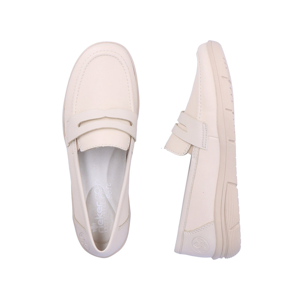 detail Dámské mokasíny Rieker L7455-60 béžová