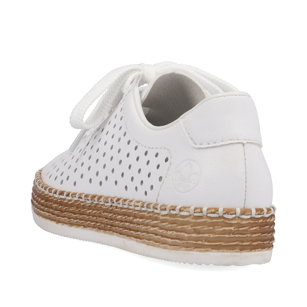 detail Dámské polobotky Rieker L7818-80 bílá