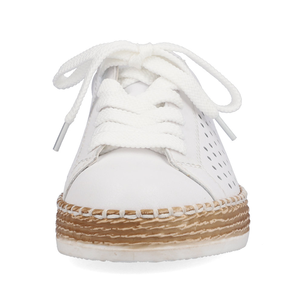 detail Dámské polobotky Rieker L7818-80 bílá