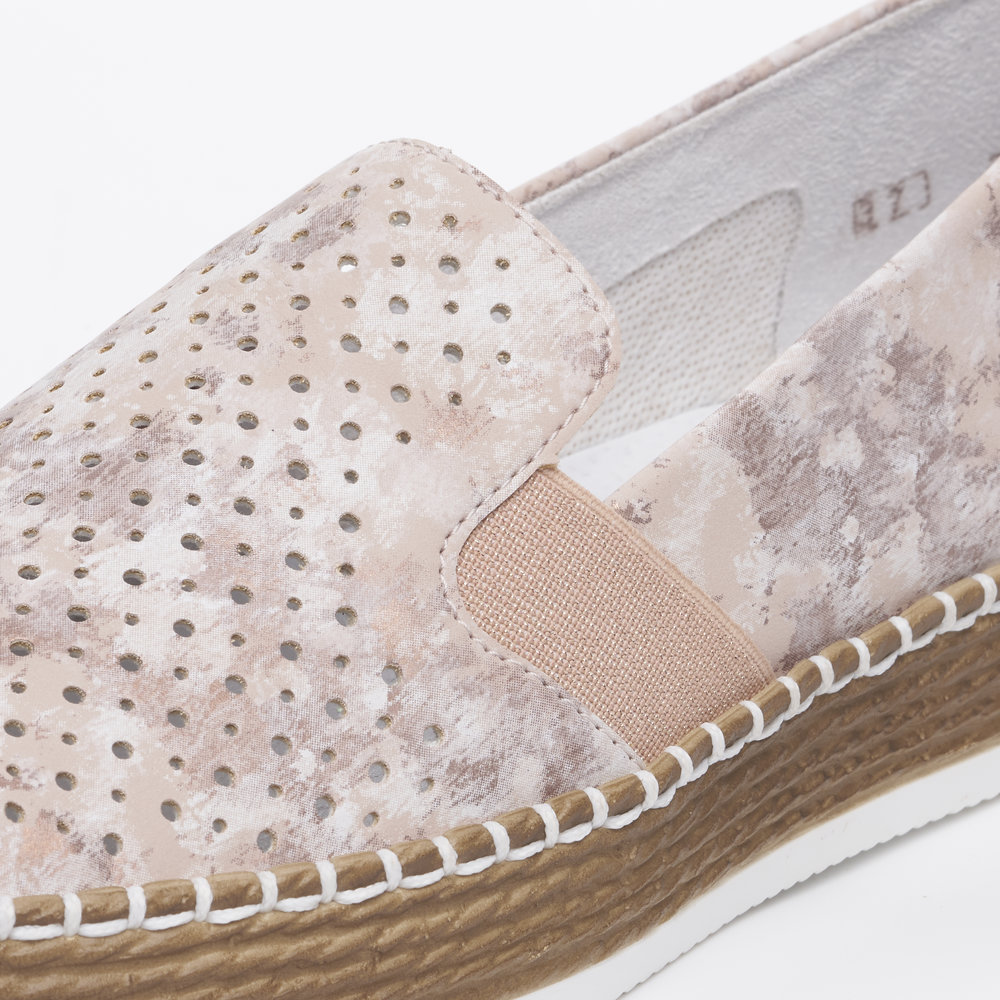 detail Dámské mokasíny Rieker L7852-31 růžová