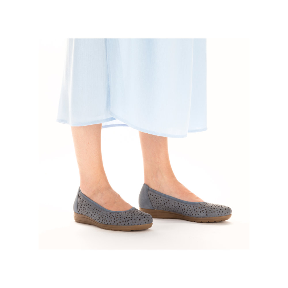 detail Dámské baleríny Rieker L9365-14 modrá