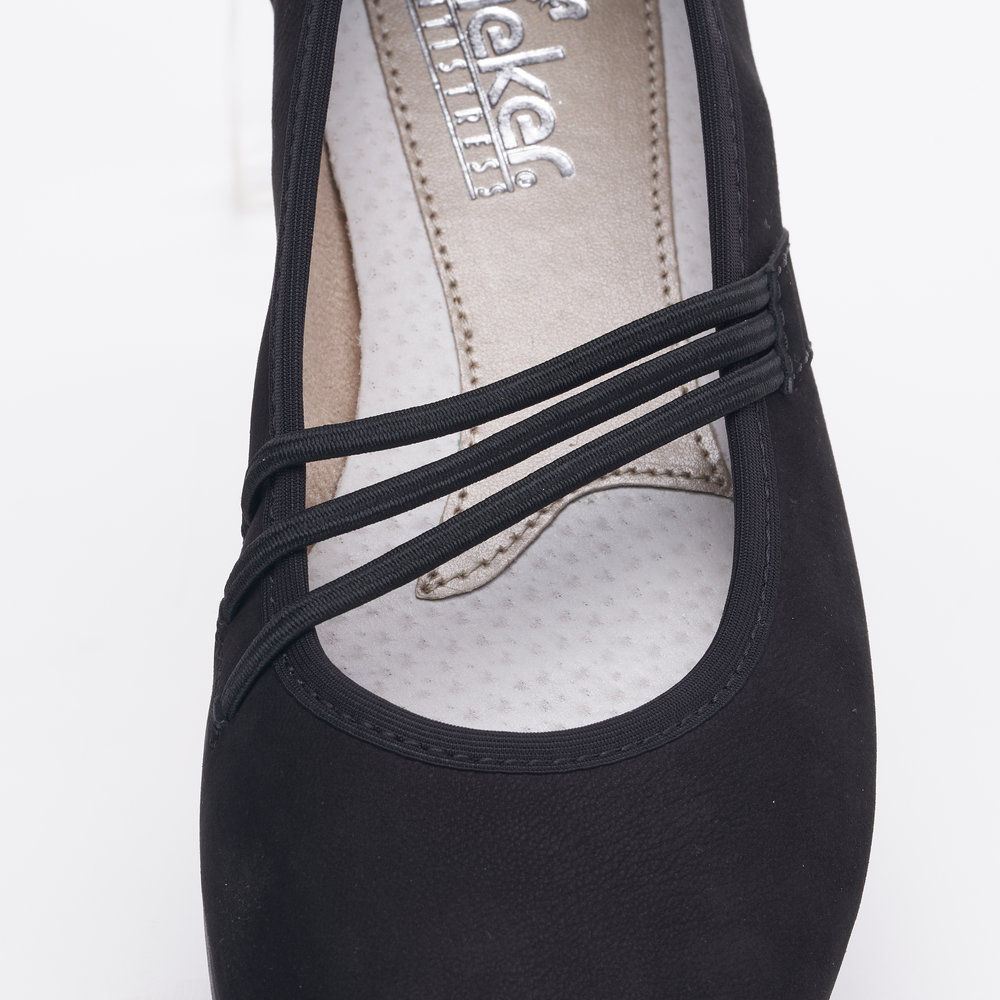 detail Dámské baleríny Rieker L9369-00 černá