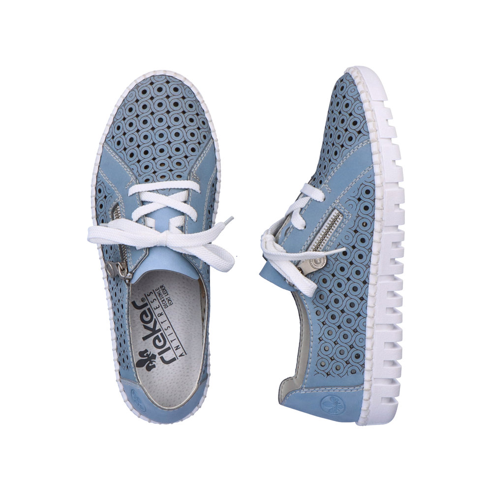 detail Dámské polobotky Rieker M2300-10 modrá