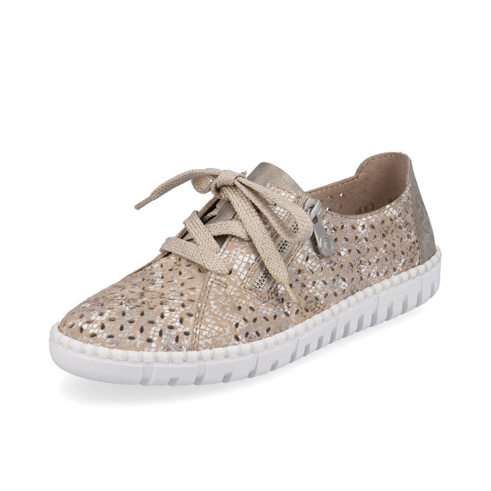 detail Dámské polobotky Rieker M2306-91 béžová