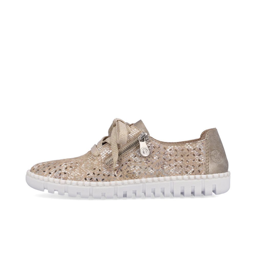 detail Dámské polobotky Rieker M2306-91 béžová