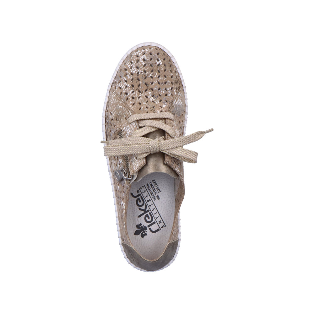 detail Dámské polobotky Rieker M2306-91 béžová