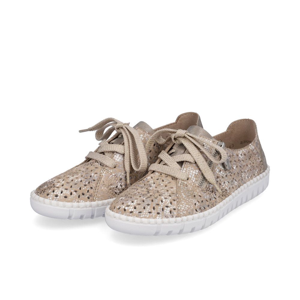 detail Dámské polobotky Rieker M2306-91 béžová