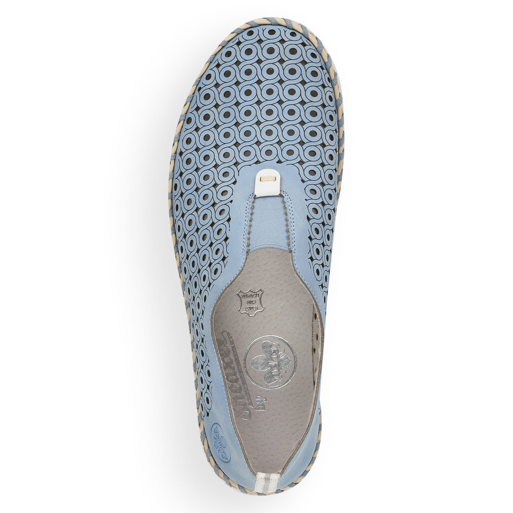 detail Dámské polobotky Rieker N1963-10 modrá