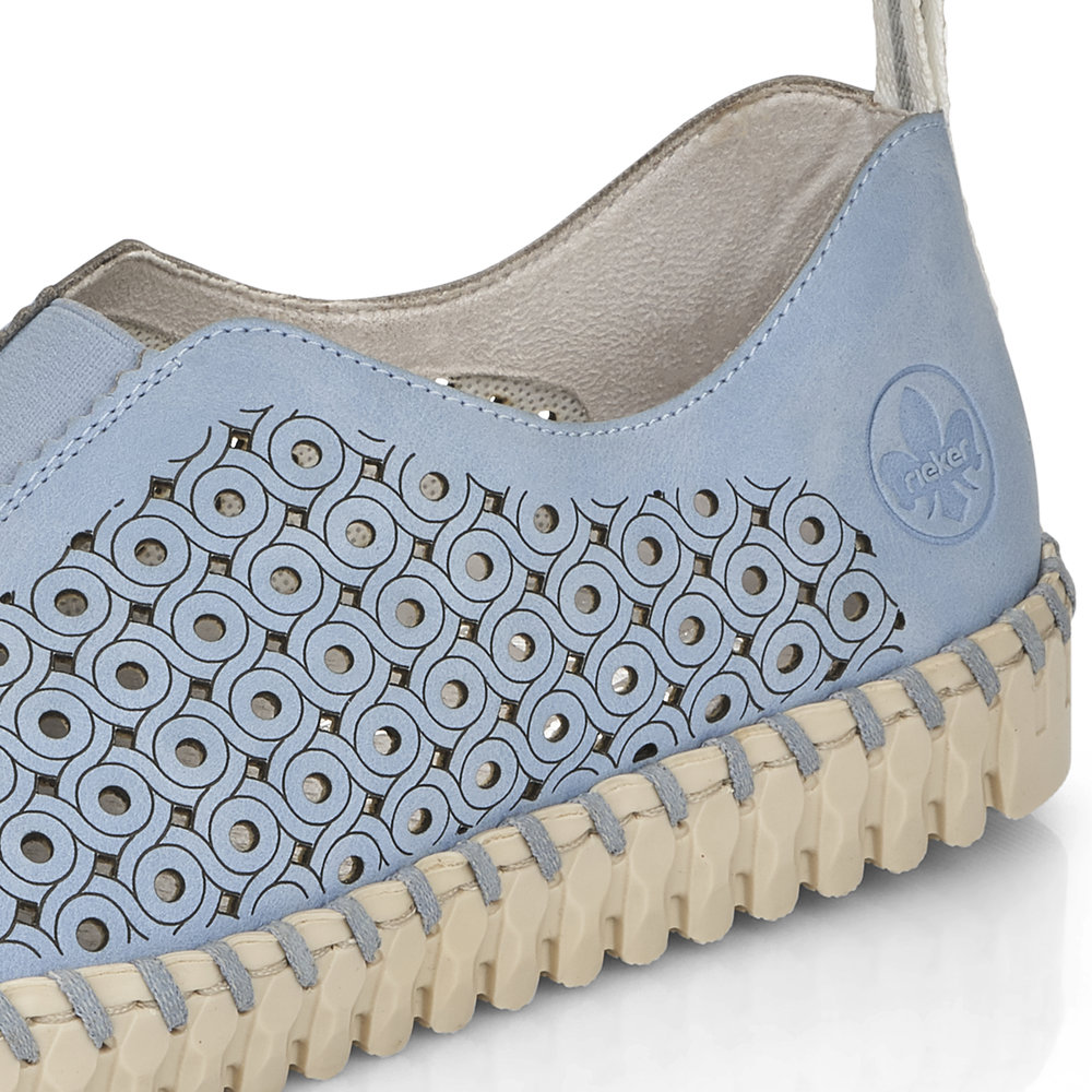 detail Dámské polobotky Rieker N1963-10 modrá