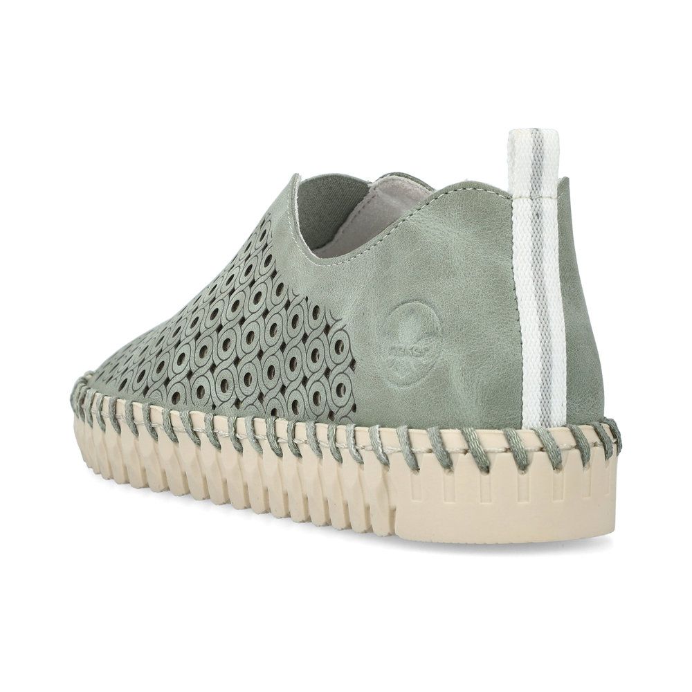 detail Dámské polobotky Rieker N1963-52 zelená