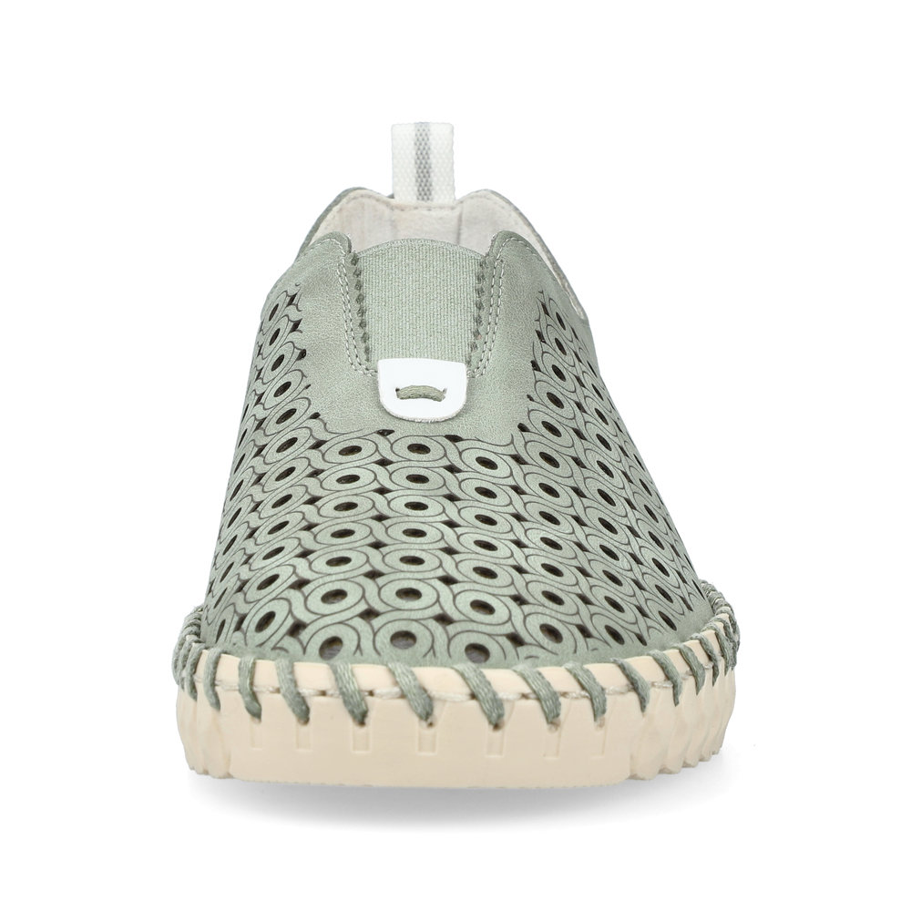 detail Dámské polobotky Rieker N1963-52 zelená