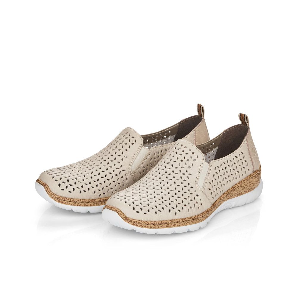 detail Dámské polobotky Rieker N4251-60 béžová