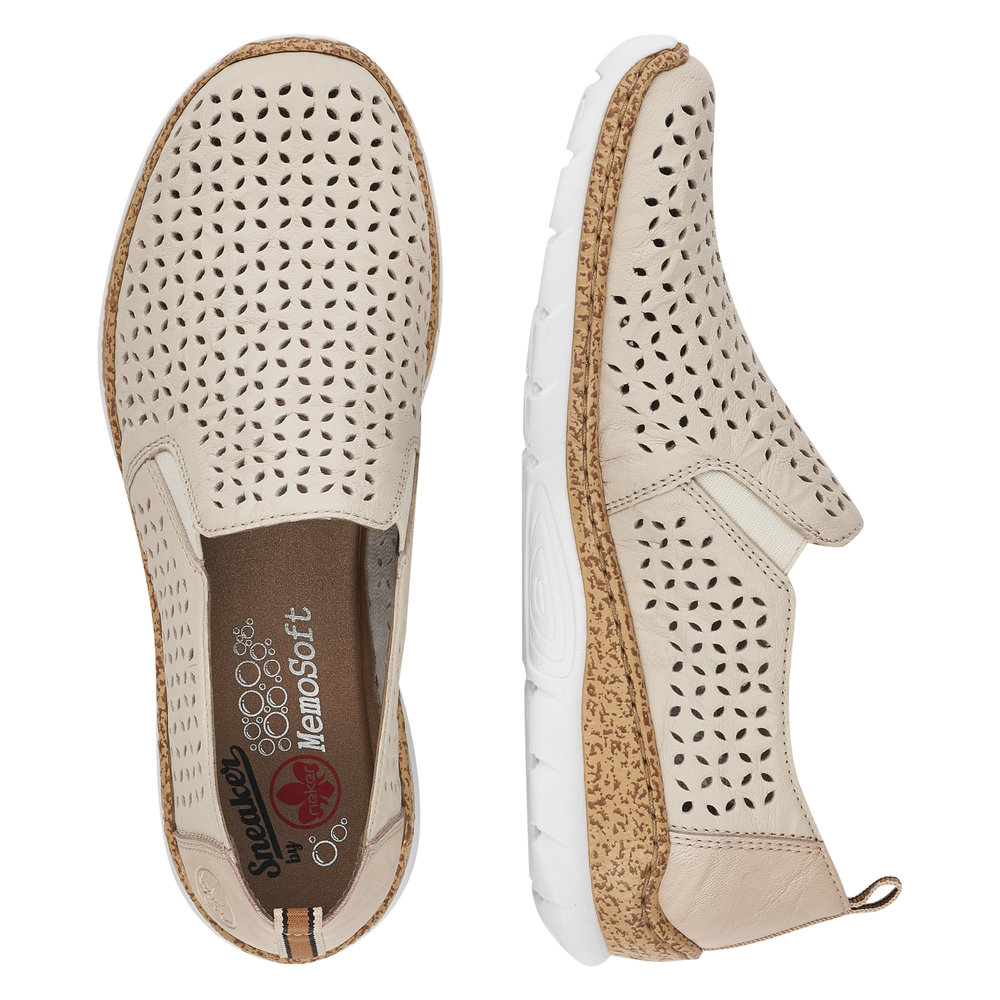 detail Dámské polobotky Rieker N4251-60 béžová