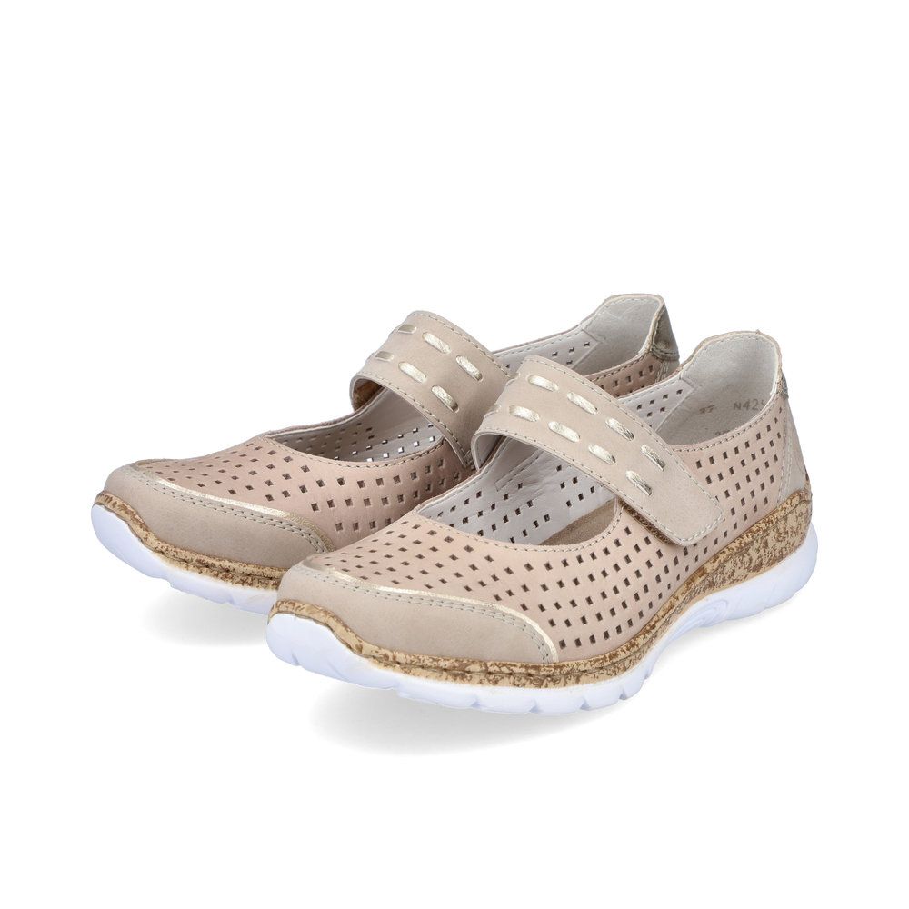 detail Dámské baleríny Rieker N4257-60 béžová