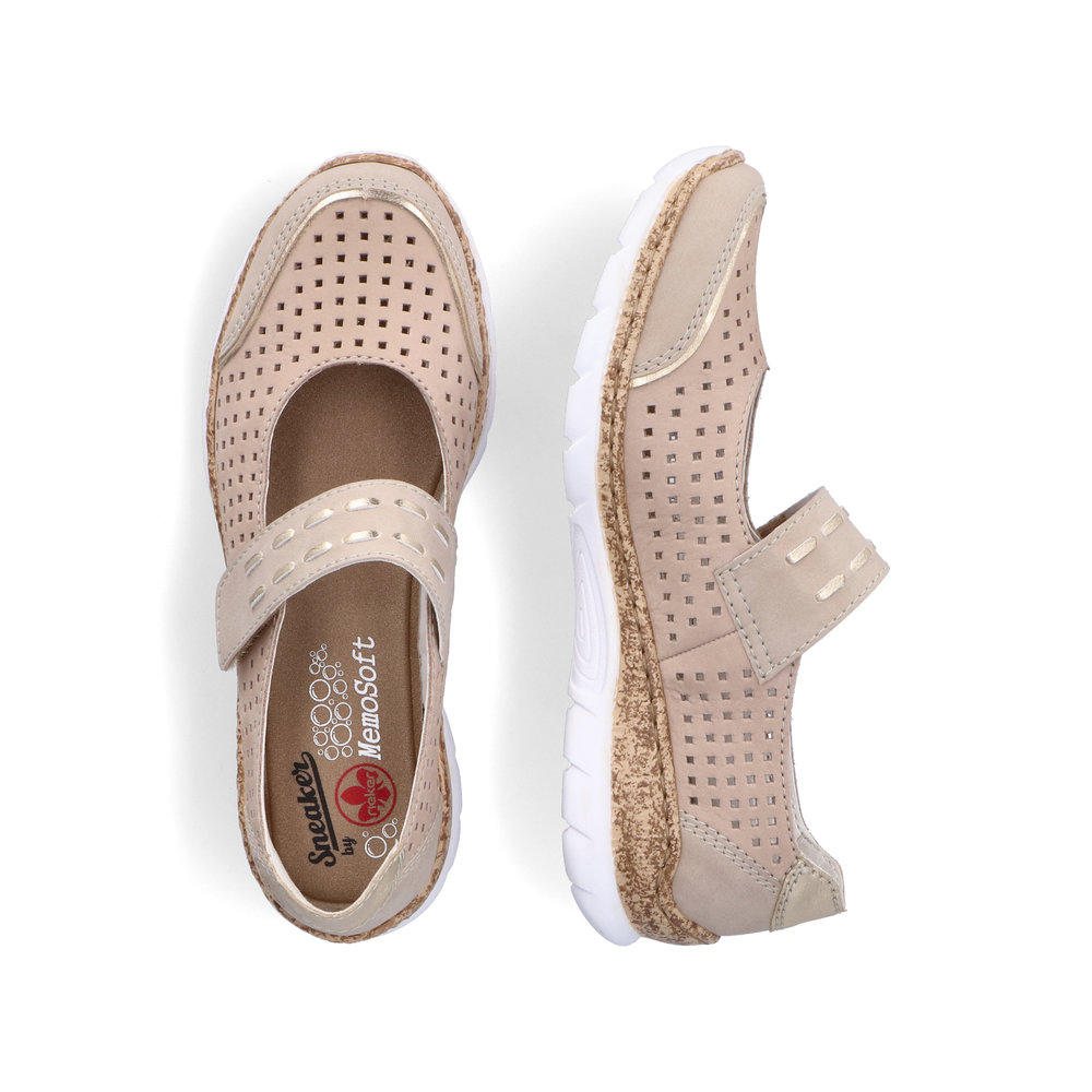 detail Dámské baleríny Rieker N4257-60 béžová