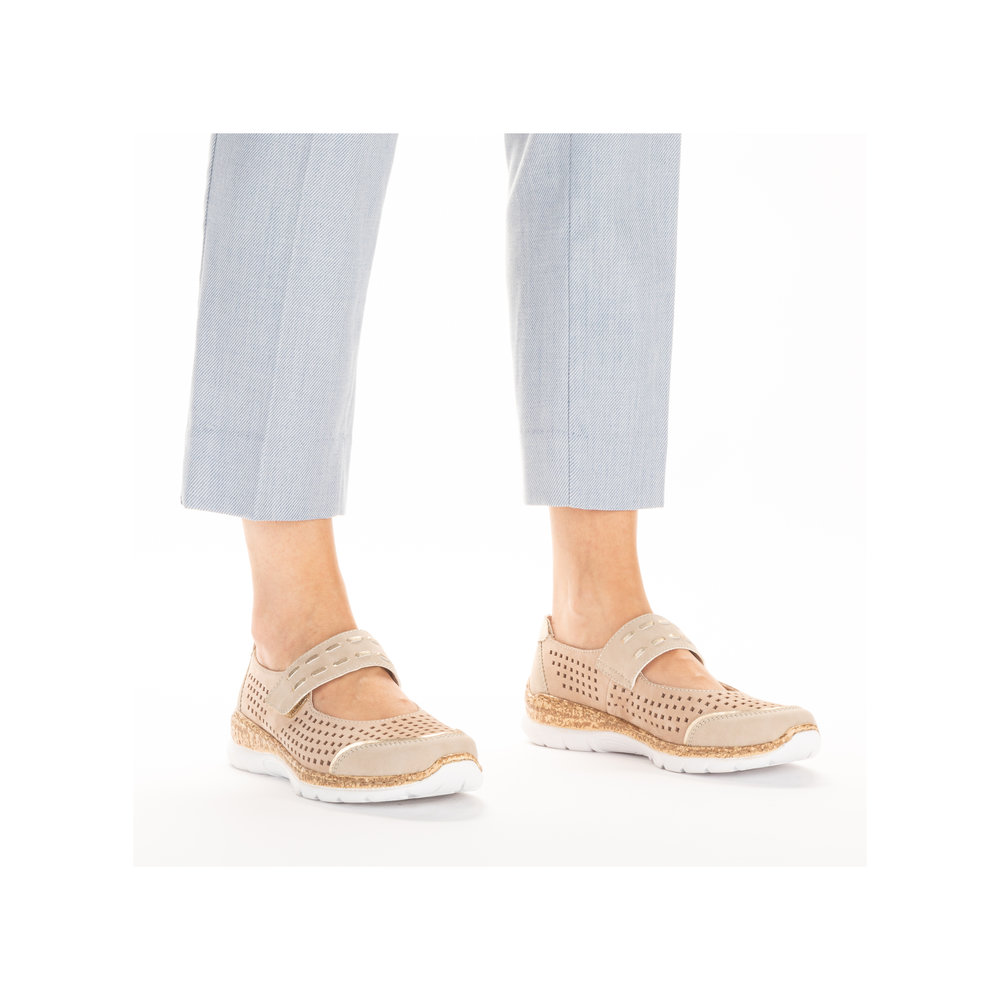 detail Dámské baleríny Rieker N4257-60 béžová