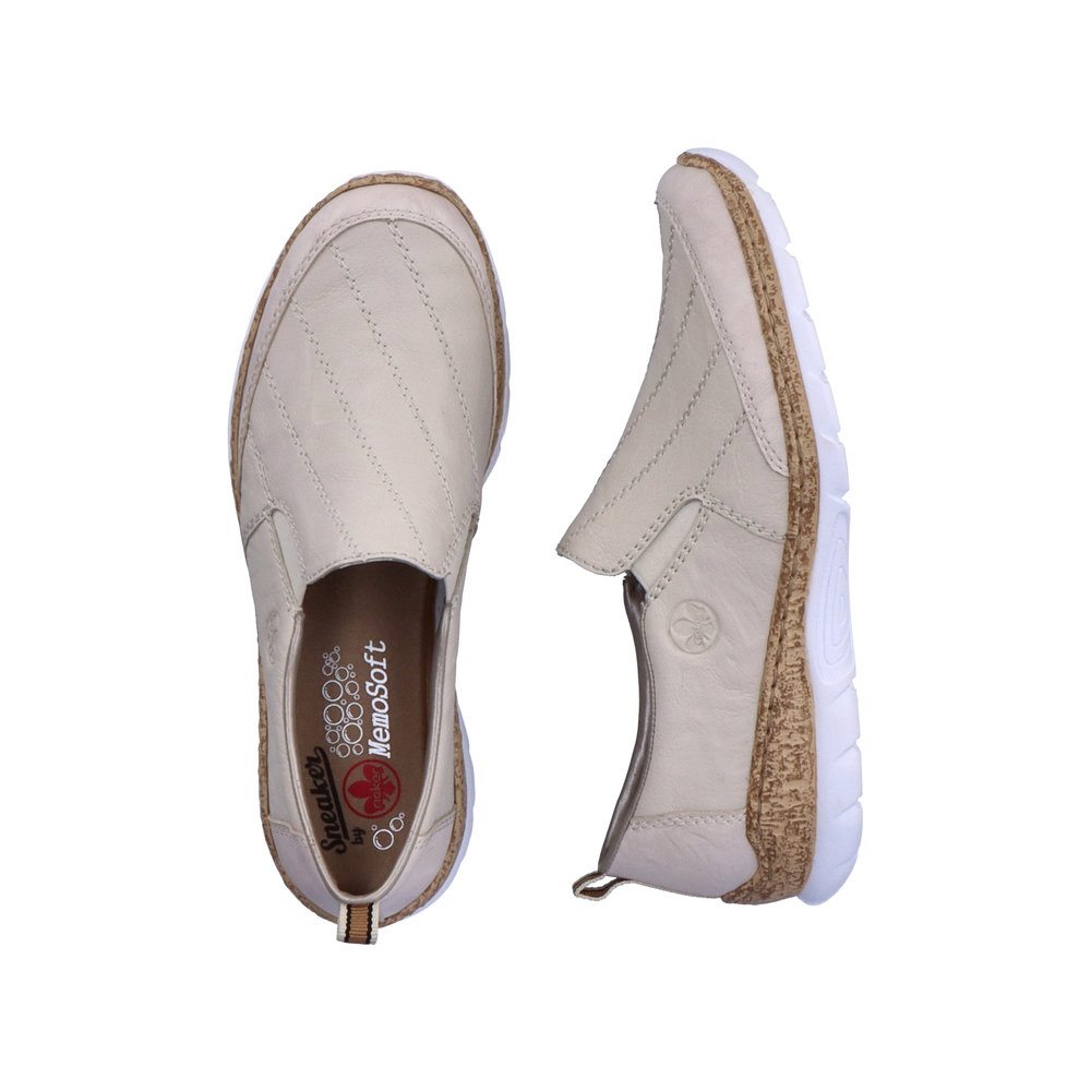 detail Dámské mokasíny Rieker N4274-60 béžová