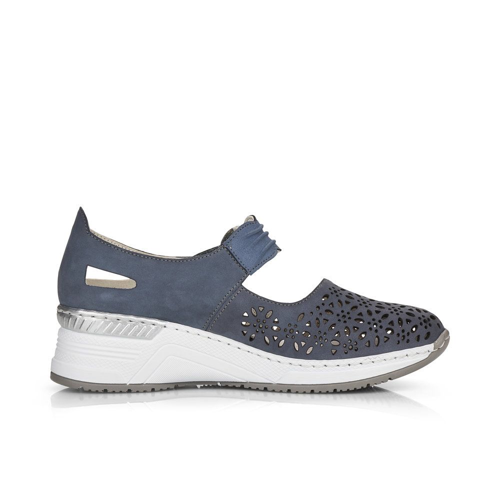 detail Dámské polobotky Rieker N4367-14 modrá