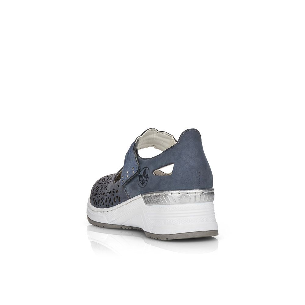 detail Dámské polobotky Rieker N4367-14 modrá