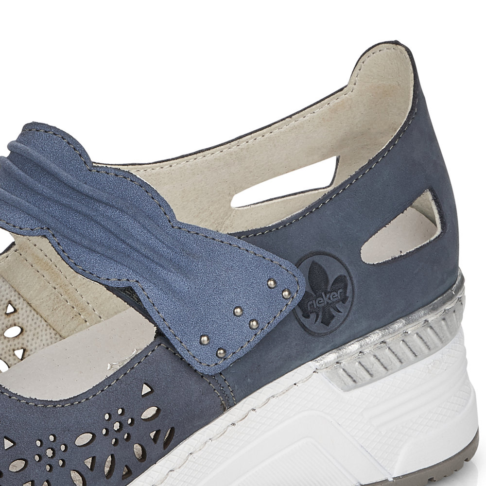 detail Dámské polobotky Rieker N4367-14 modrá