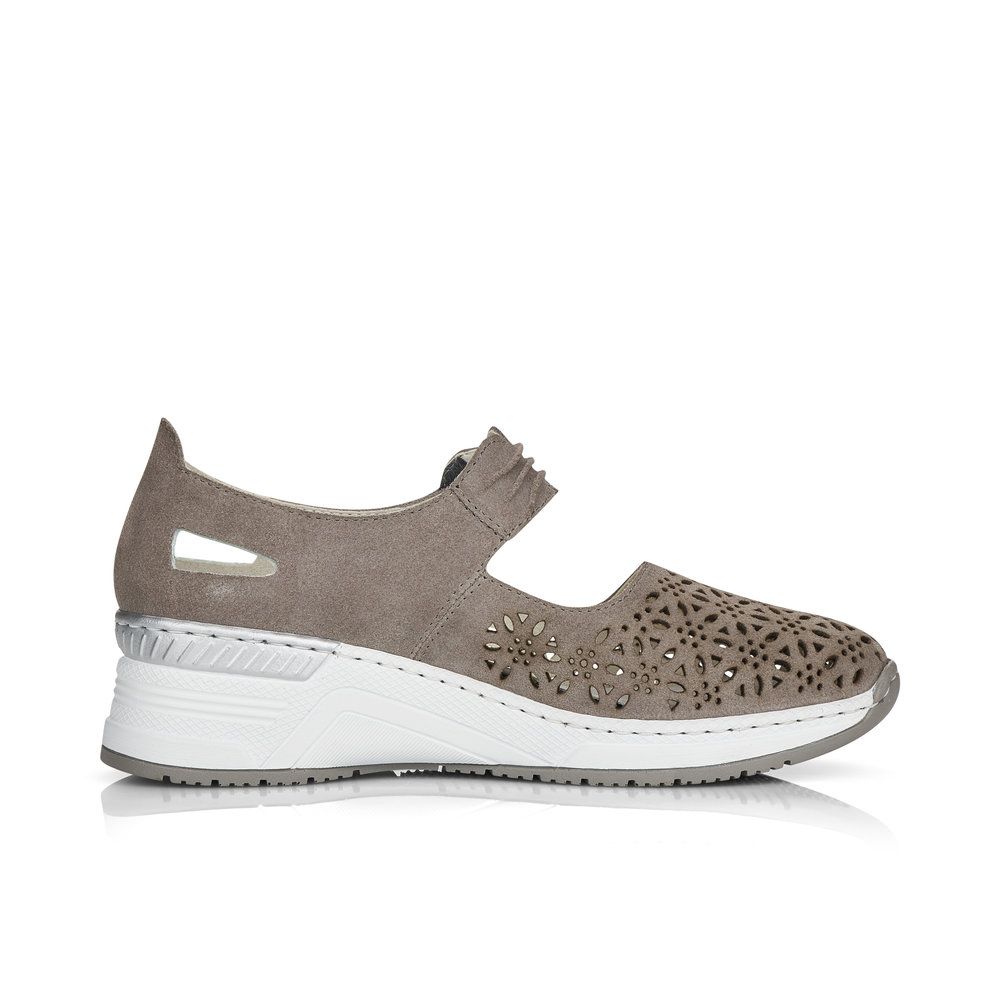 detail Dámské polobotky Rieker N4367-14 modrá