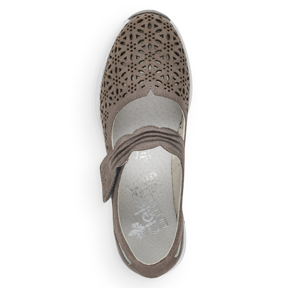 detail Dámské polobotky Rieker N4367-14 modrá