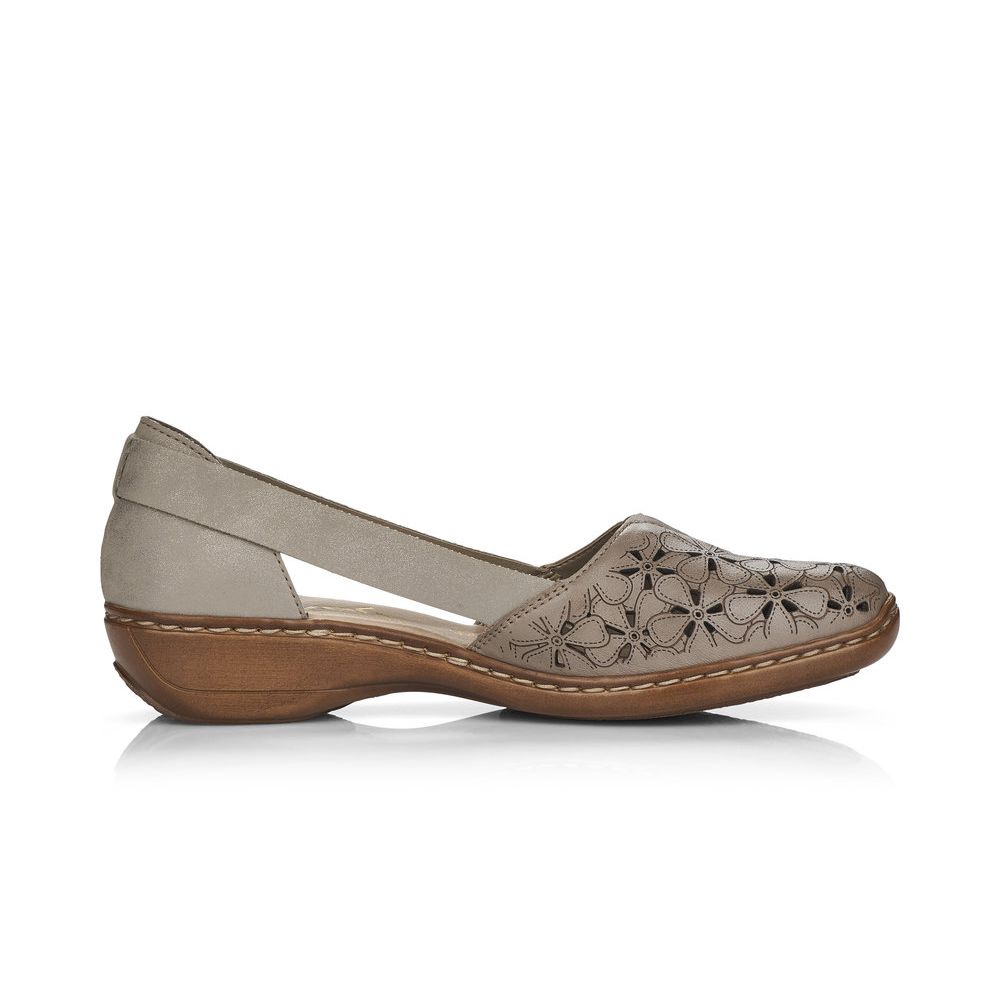 detail Dámské polobotky Rieker 41356-64 béžová