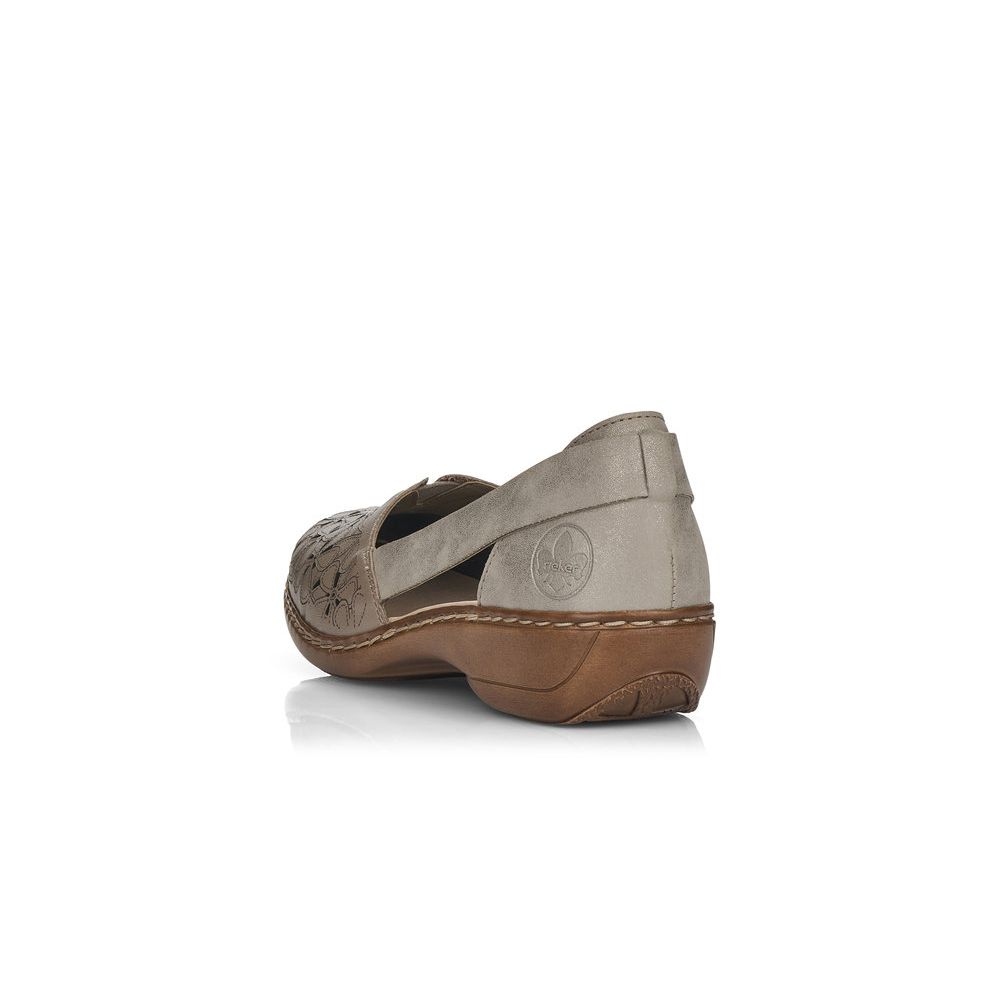 detail Dámské polobotky Rieker 41356-64 béžová