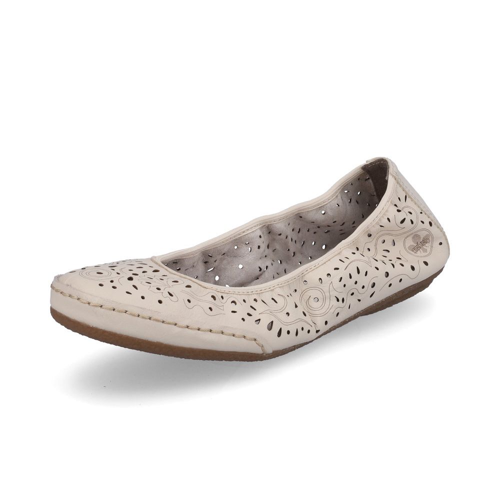 detail Dámské baleríny Rieker 41460-60 béžová