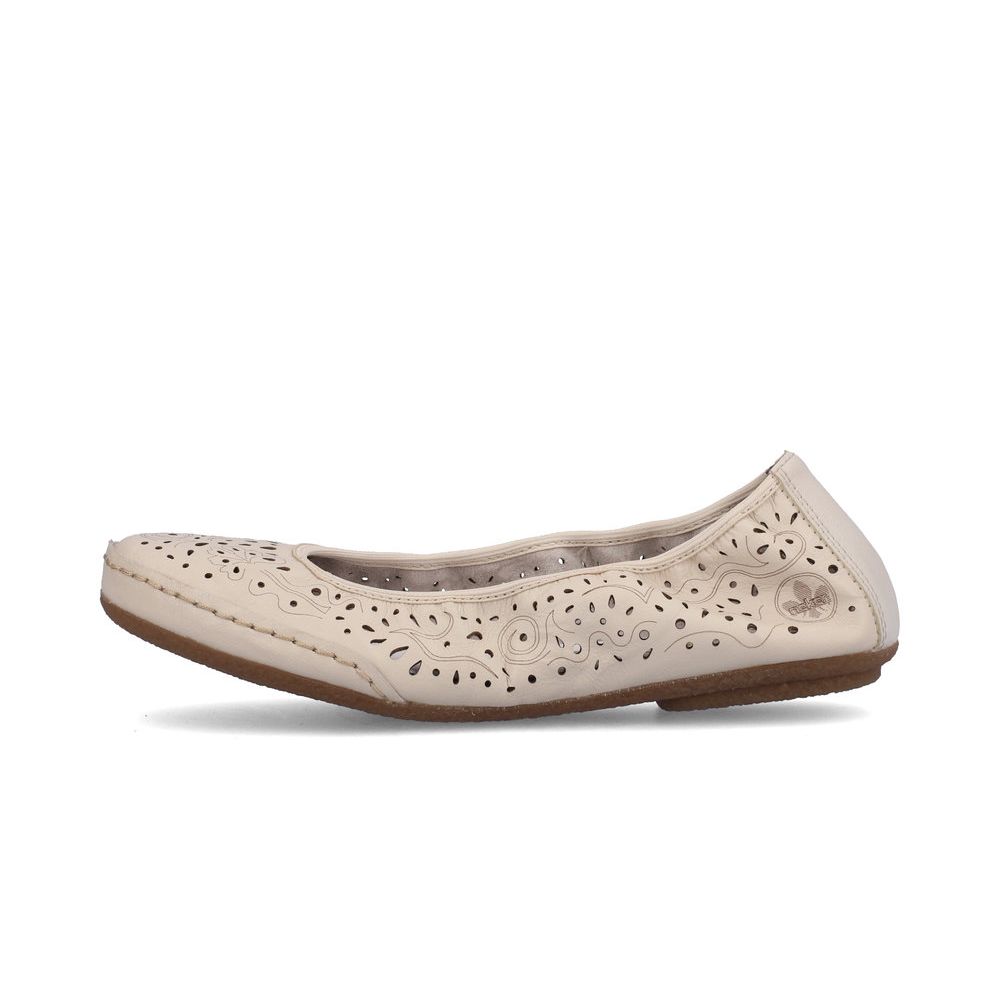 detail Dámské baleríny Rieker 41460-60 béžová