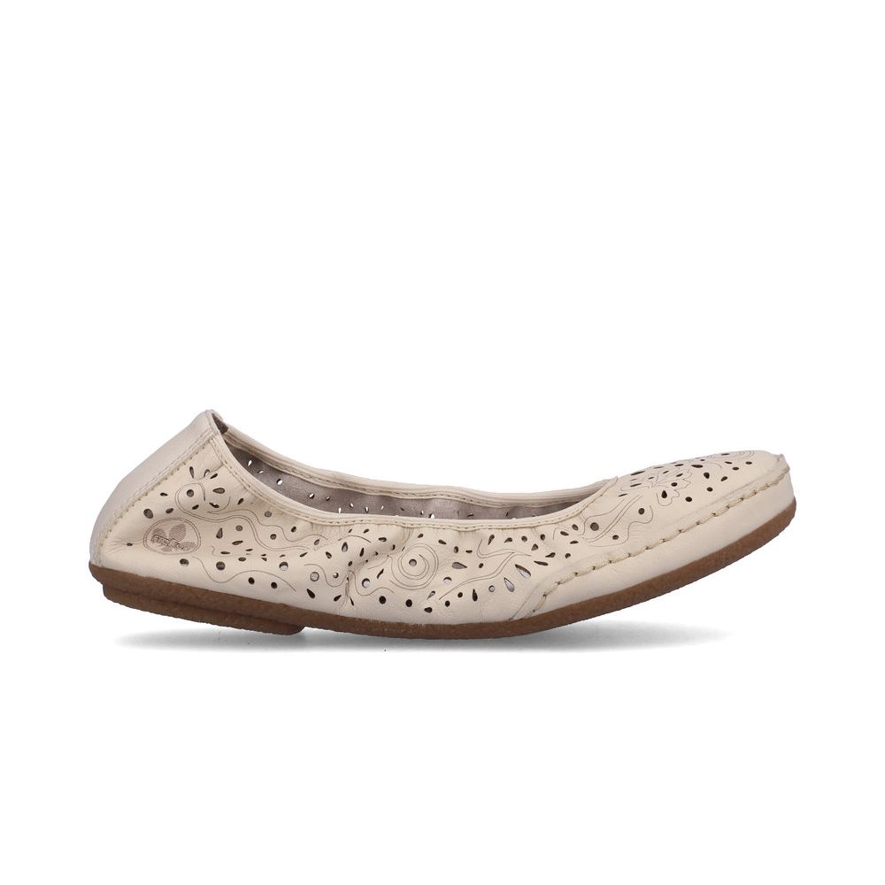 detail Dámské baleríny Rieker 41460-60 béžová