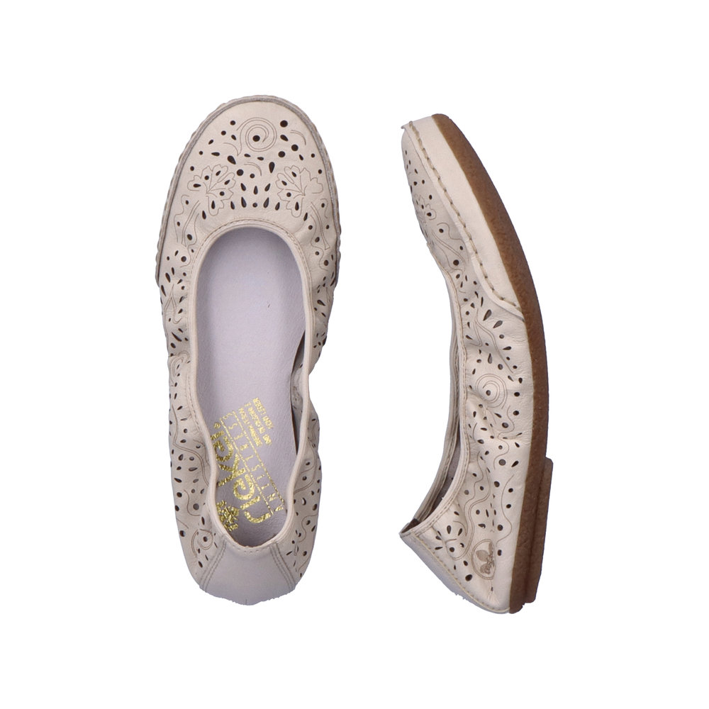 detail Dámské baleríny Rieker 41460-60 béžová