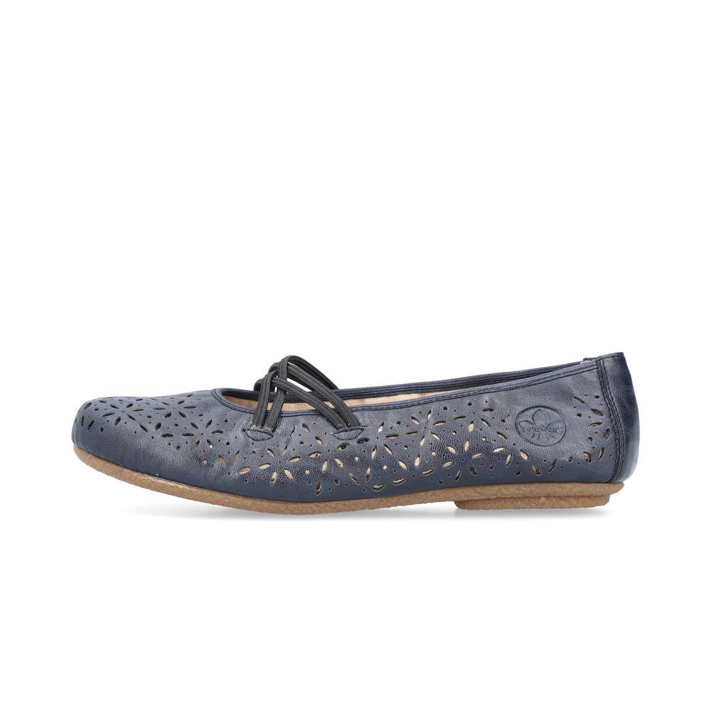 detail Dámské baleríny Rieker 41481-14 modrá