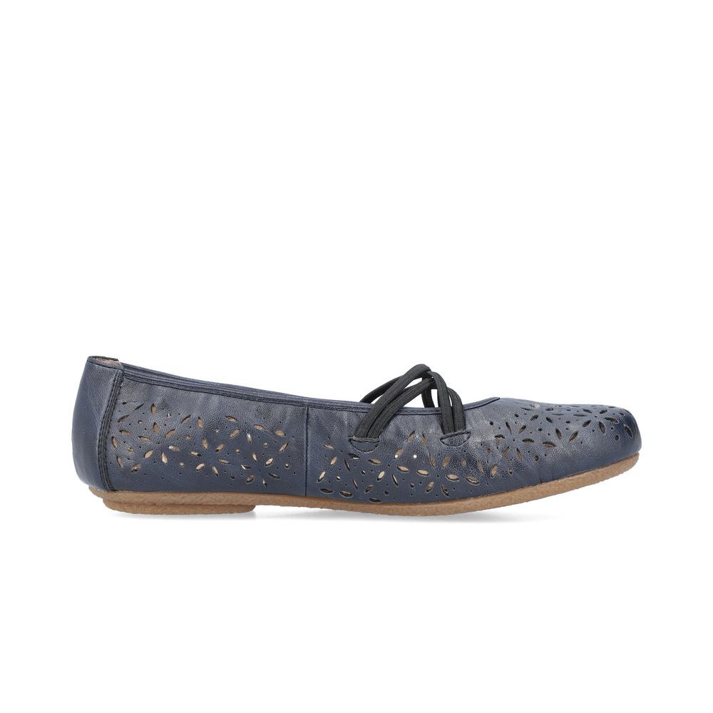 detail Dámské baleríny Rieker 41481-14 modrá