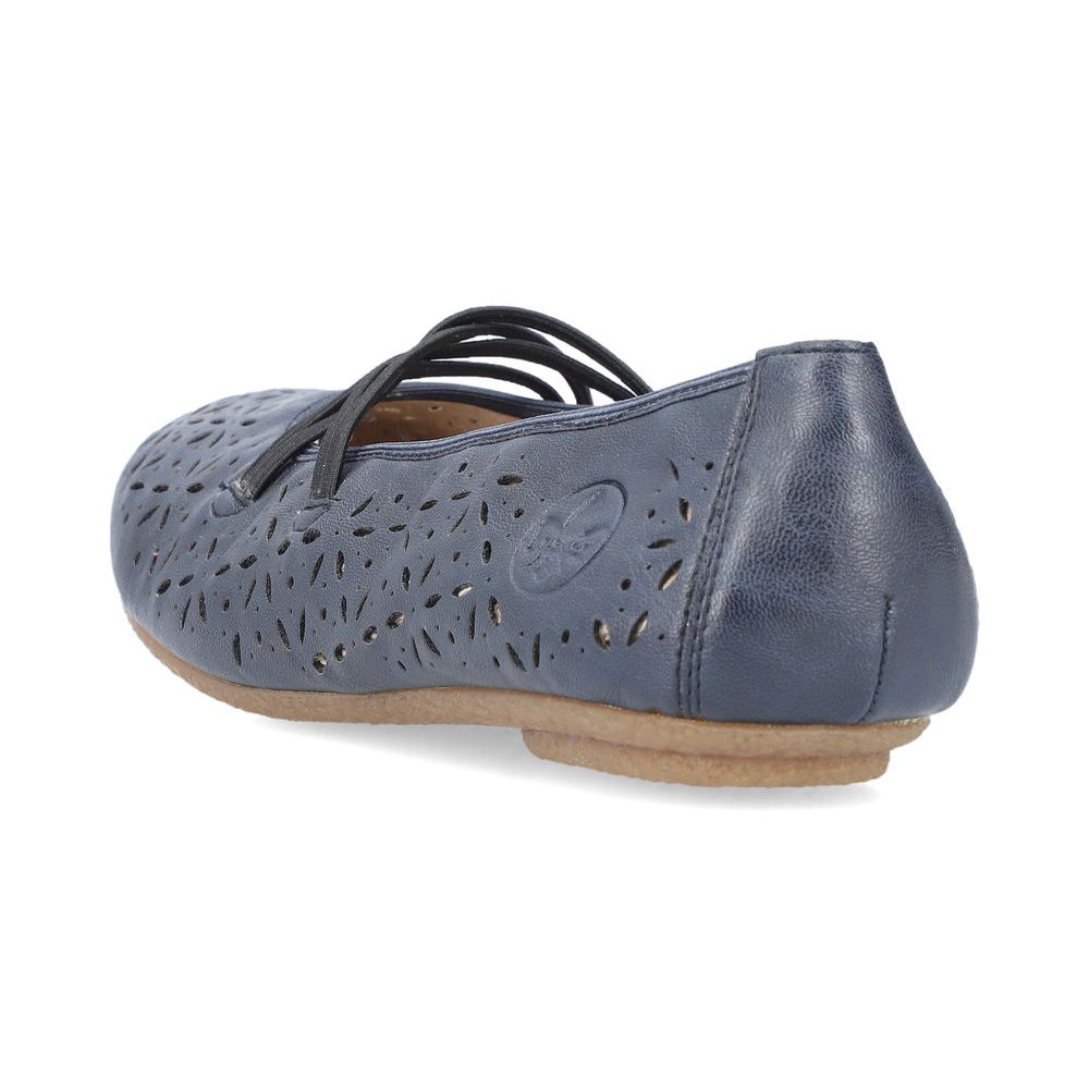 detail Dámské baleríny Rieker 41481-14 modrá