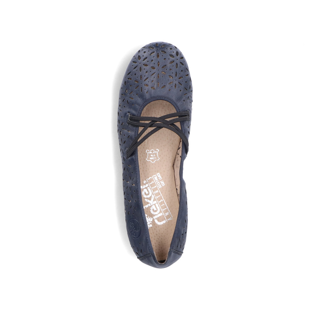 detail Dámské baleríny Rieker 41481-14 modrá