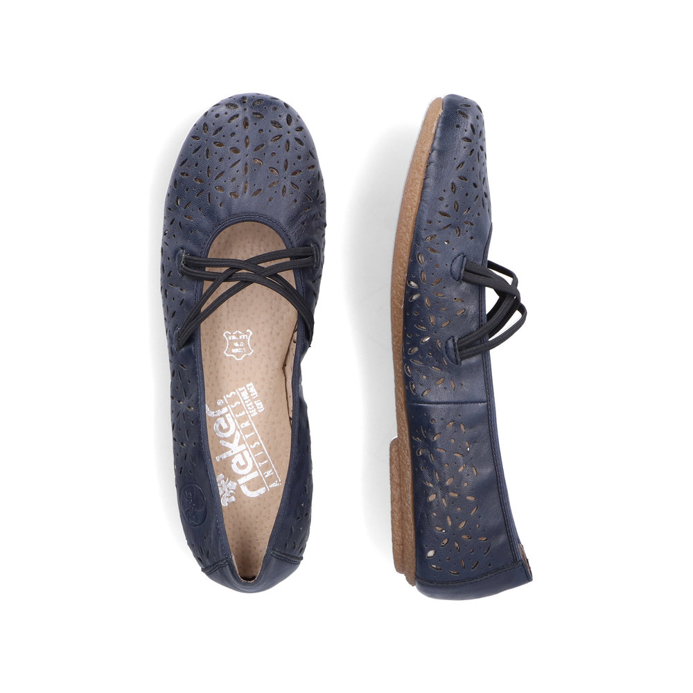 detail Dámské baleríny Rieker 41481-14 modrá