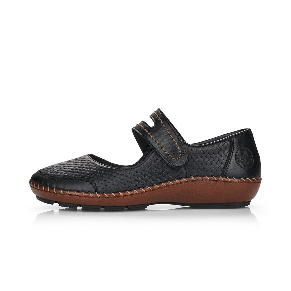 detail Dámské baleríny Rieker 44871-00 černá