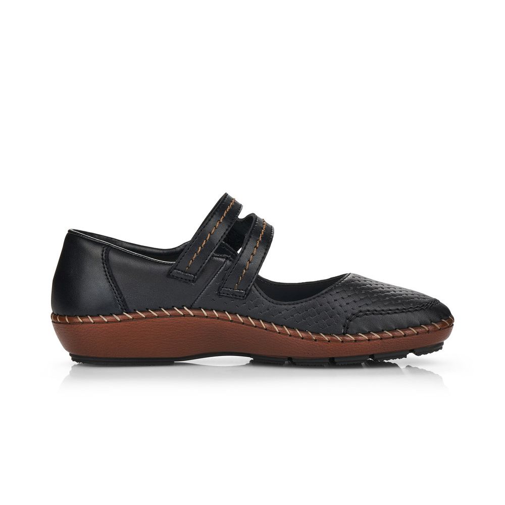 detail Dámské baleríny Rieker 44871-00 černá