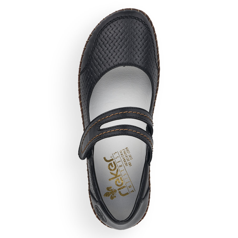 detail Dámské baleríny Rieker 44871-00 černá