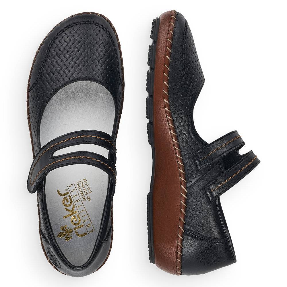 detail Dámské baleríny Rieker 44871-00 černá