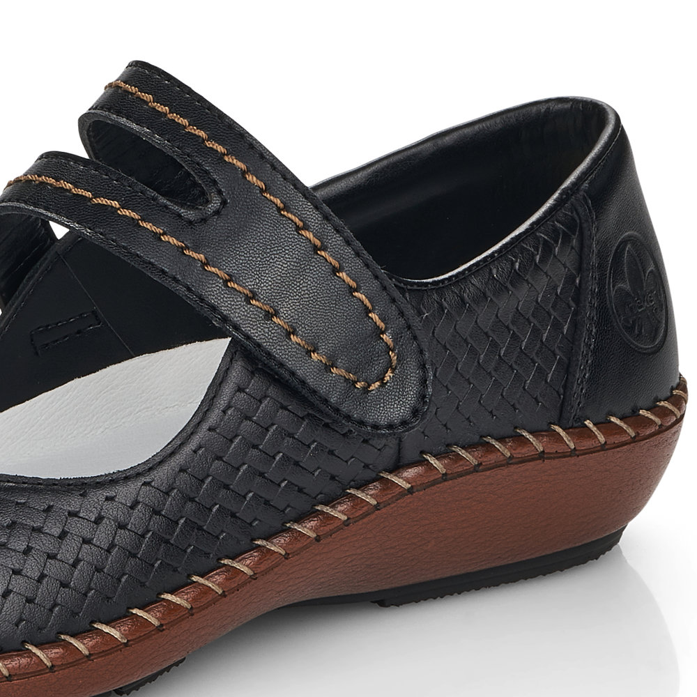 detail Dámské baleríny Rieker 44871-00 černá