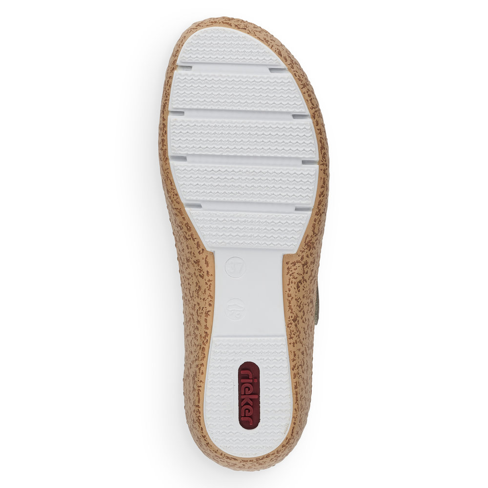 detail Dámské kožené polobotky Rieker 44885-40 šedá